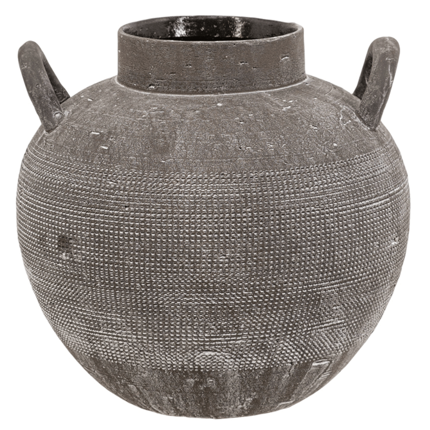 NERO RIDGE AMPHORA VASE