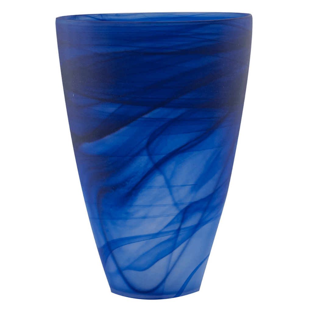 CERULEAN SWIRL VASE