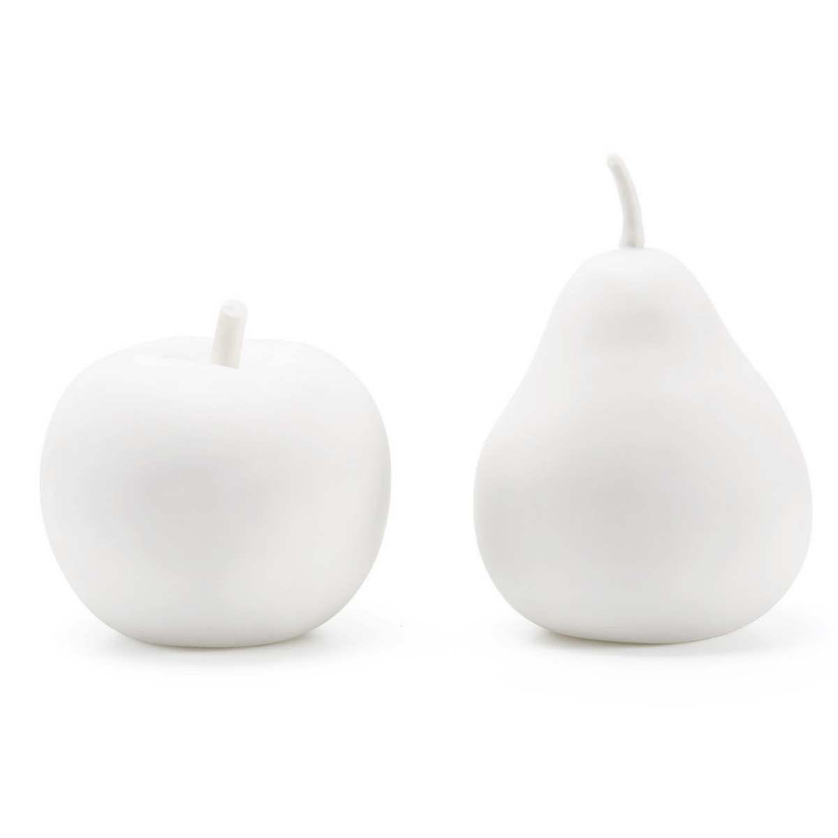 SIGNATURE COLLECTION - APPLE & PEAR SCULPTURES Set of 2