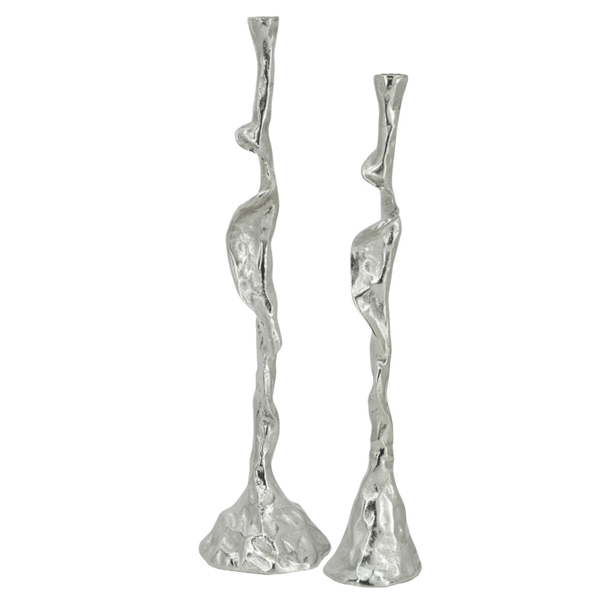 GILDED BRANCH CANDLESTICKS
