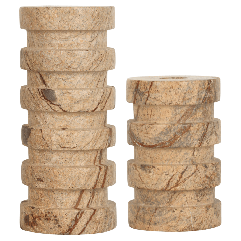 PADORA MARBLE CANDLESTICKS