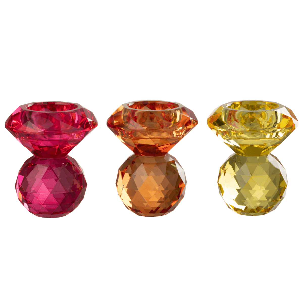 LUMISPHERE CANDLE HOLDERS Set of 3