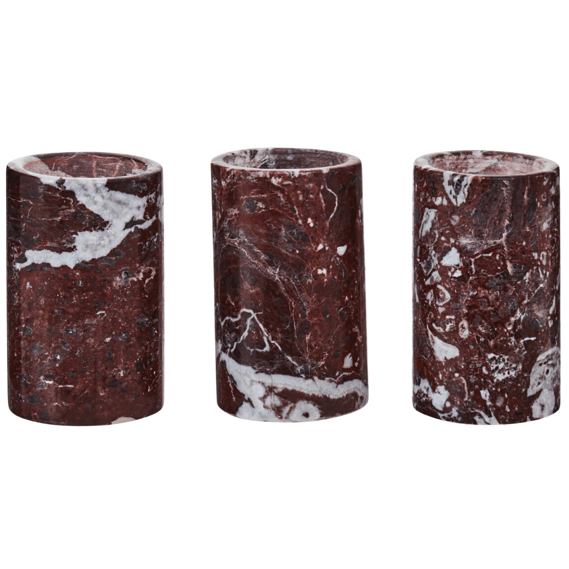 ROSARA MARBLE TEA LIGHT HOLDERS Set of 3