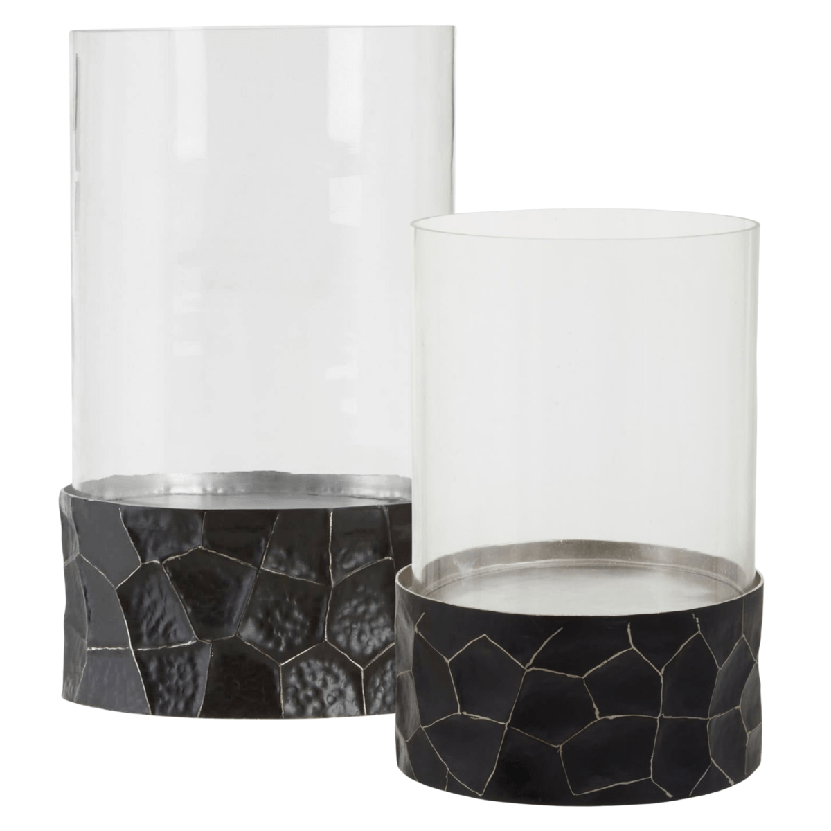 KADE HAMMERED HURRICANE CANDLE HOLDERS