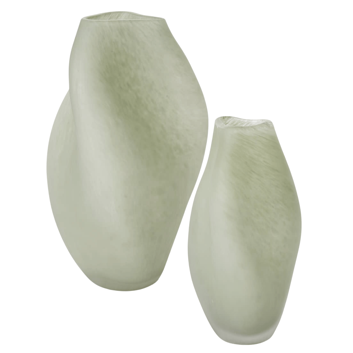 GLACIAR FROST TWIST VASES
