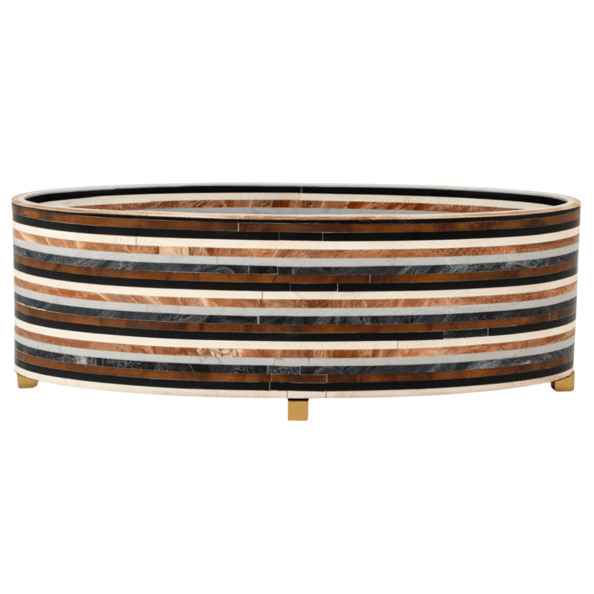 STRATA OVAL DECORATIVE BOWL